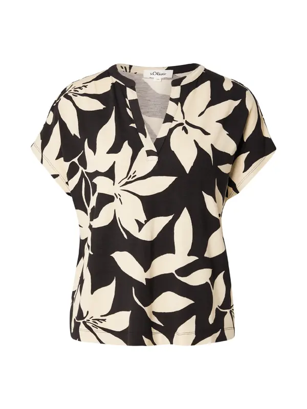 s.Oliver s.Oliver Bluza  boja pijeska / crna
