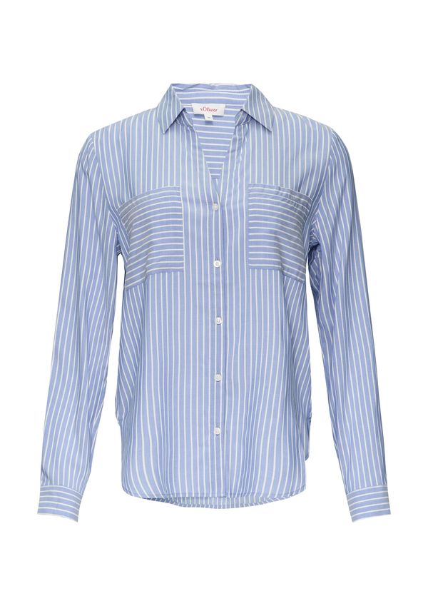 s.Oliver s.Oliver Bluza  plava / bijela