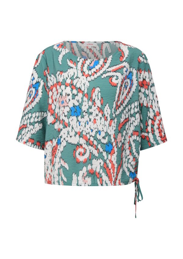 s.Oliver s.Oliver Bluza  plava / menta / crvena / bijela