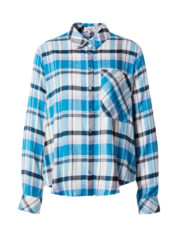 s.Oliver s.Oliver Bluza  plava / tirkiz / siva / crna