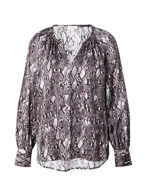 s.Oliver s.Oliver Bluza  siva / tamo siva / bijela