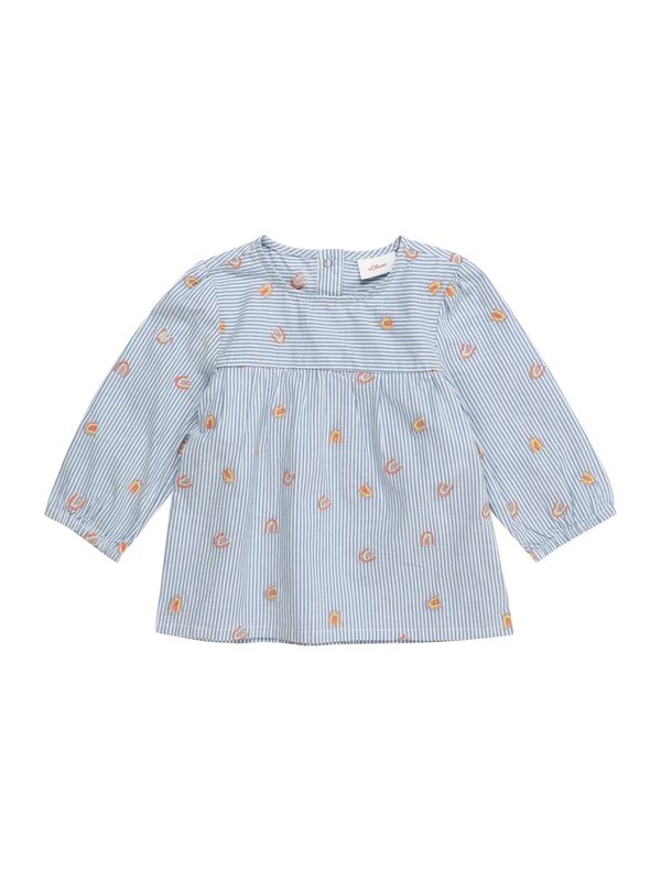 s.Oliver s.Oliver Bluza  svijetloplava / limun / narančasta / bijela