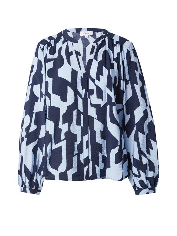 s.Oliver s.Oliver Bluza  svijetloplava / tamno plava