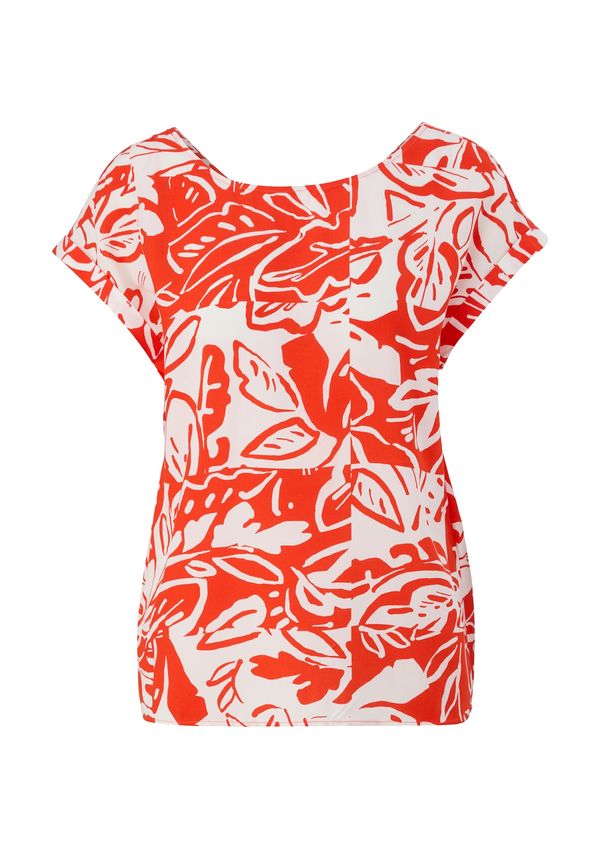 s.Oliver s.Oliver Bluza  tamno narančasta / bijela