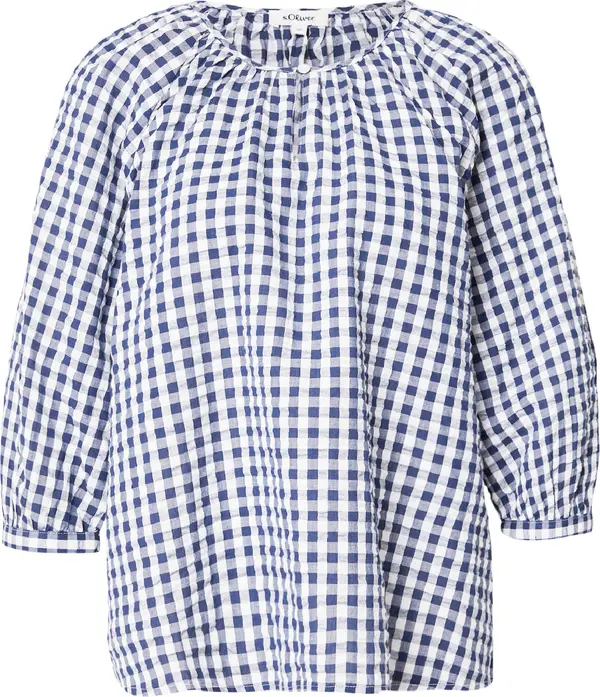 s.Oliver s.Oliver Bluza  tamno plava / bijela
