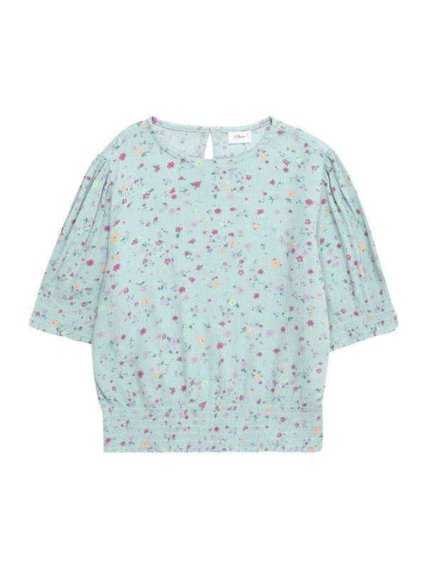 s.Oliver s.Oliver Bluza  tirkiz / svijetlozelena / pastelno narančasta / roza