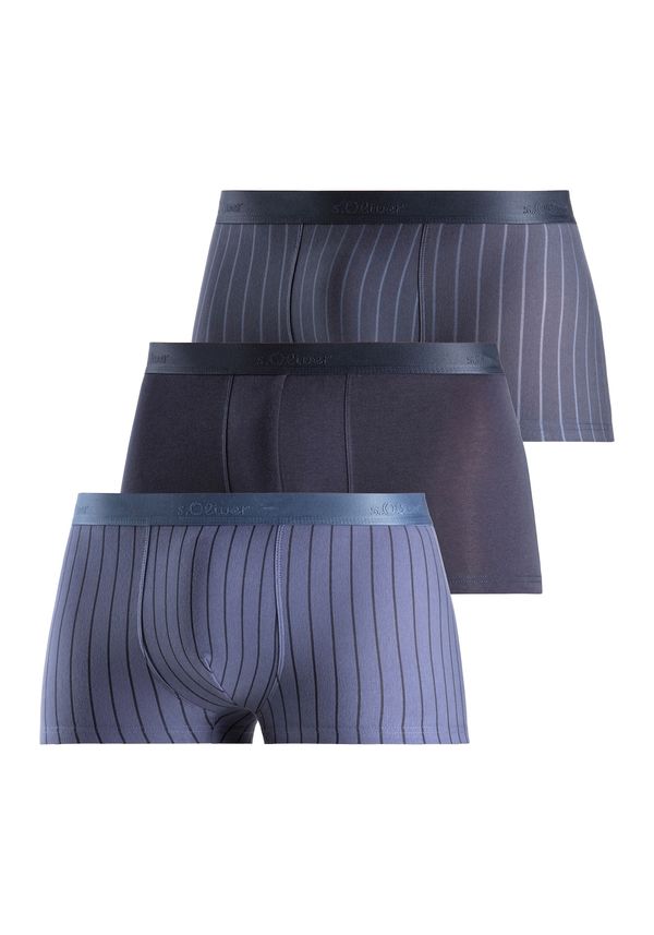 s.Oliver s.Oliver Bokserice 'Hipster'  sivkasto plava / tamno plava / crna