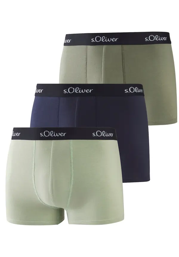 s.Oliver s.Oliver Bokserice  mornarsko plava / kaki / pastelno zelena / crna