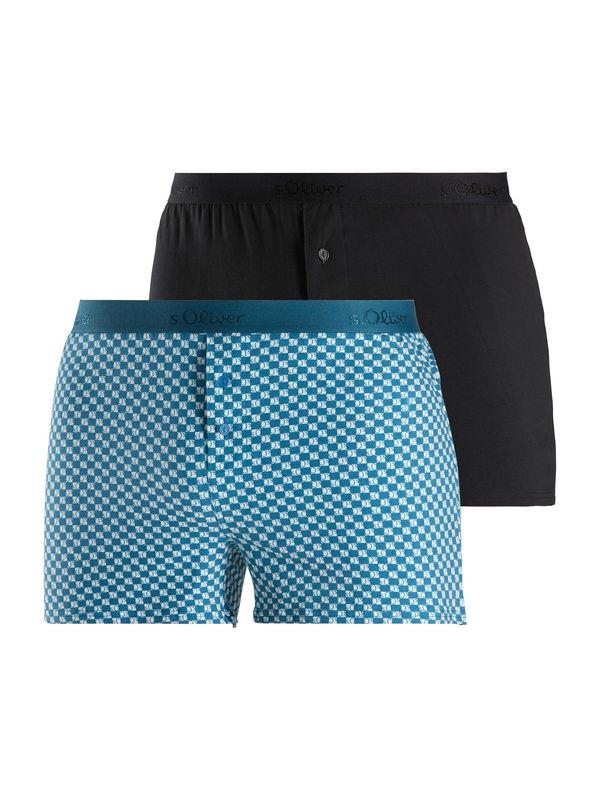 s.Oliver s.Oliver Bokserice  petrol / crna / bijela