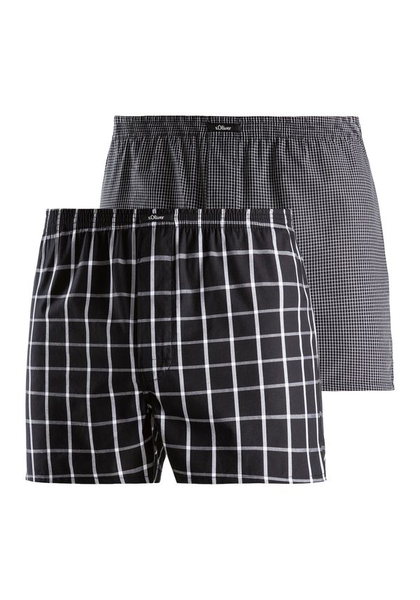 s.Oliver s.Oliver Bokserice  siva / crna / bijela