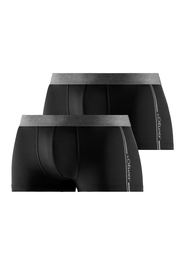 s.Oliver s.Oliver Bokserice  siva melange / crna