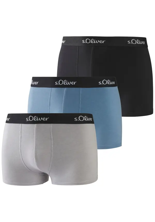 s.Oliver s.Oliver Bokserice  svijetloplava / siva / crna