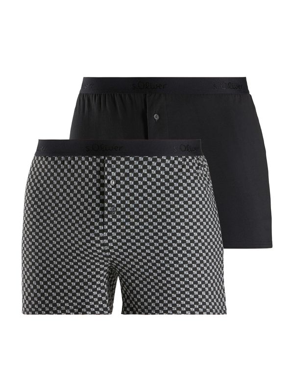 s.Oliver s.Oliver Bokserice  svijetlosiva / crna