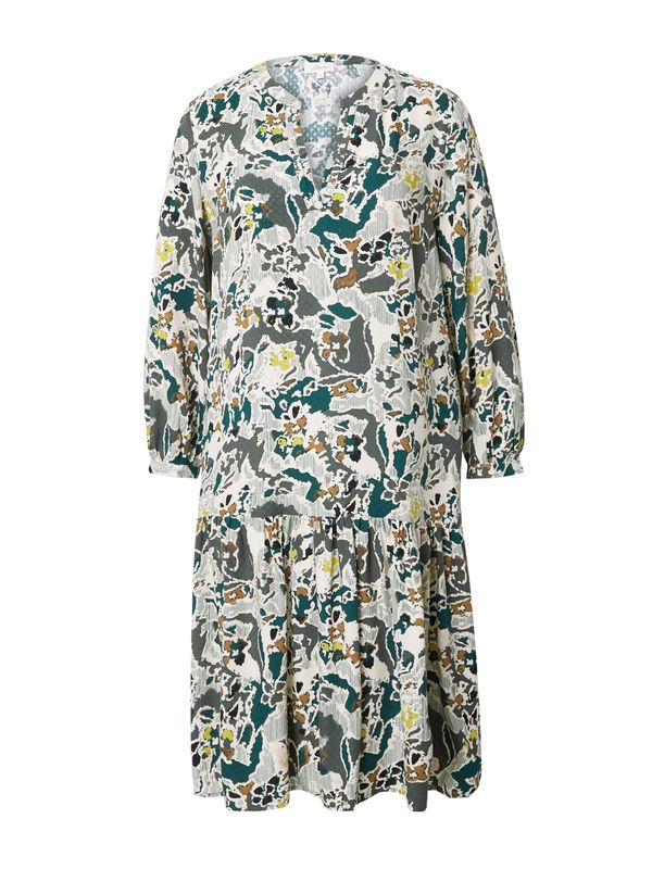 s.Oliver s.Oliver Haljina  bež / smaragdno zelena / menta / tamno zelena