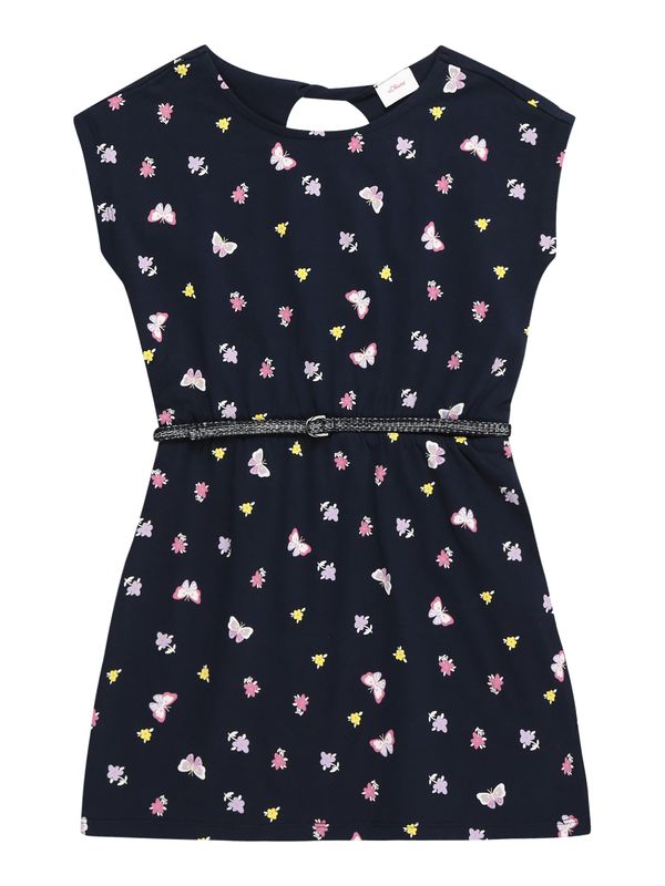 s.Oliver s.Oliver Haljina  mornarsko plava / svijetloljubičasta / svijetloroza / bijela