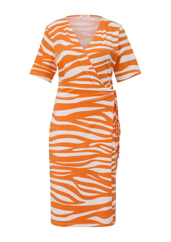 s.Oliver s.Oliver Haljina  narančasta / bijela