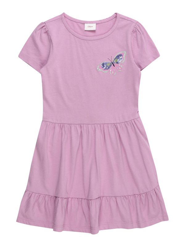 s.Oliver s.Oliver Haljina  plava / ružičasto crvena / crna / srebro