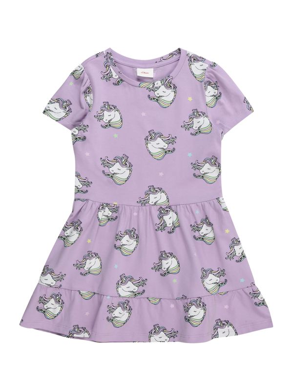 s.Oliver s.Oliver Haljina  svijetloplava / pastelno zelena / lavanda / prljavo bijela