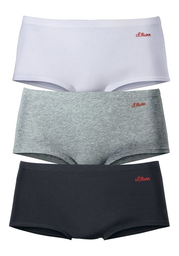 s.Oliver s.Oliver Hipster gaćice  siva / crna / bijela
