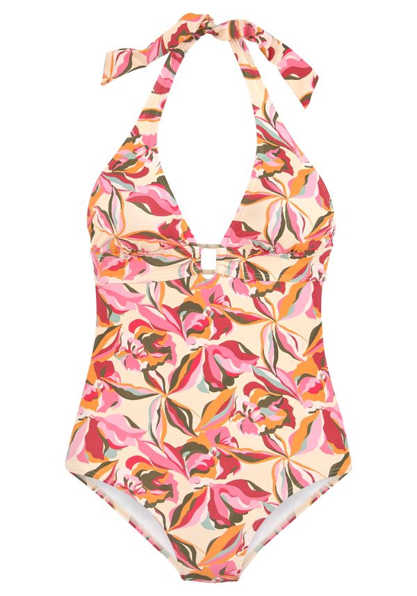 s.Oliver s.Oliver Jednodijelni kupaći kostim  boja pijeska / tamno narančasta / svijetloroza / bijela