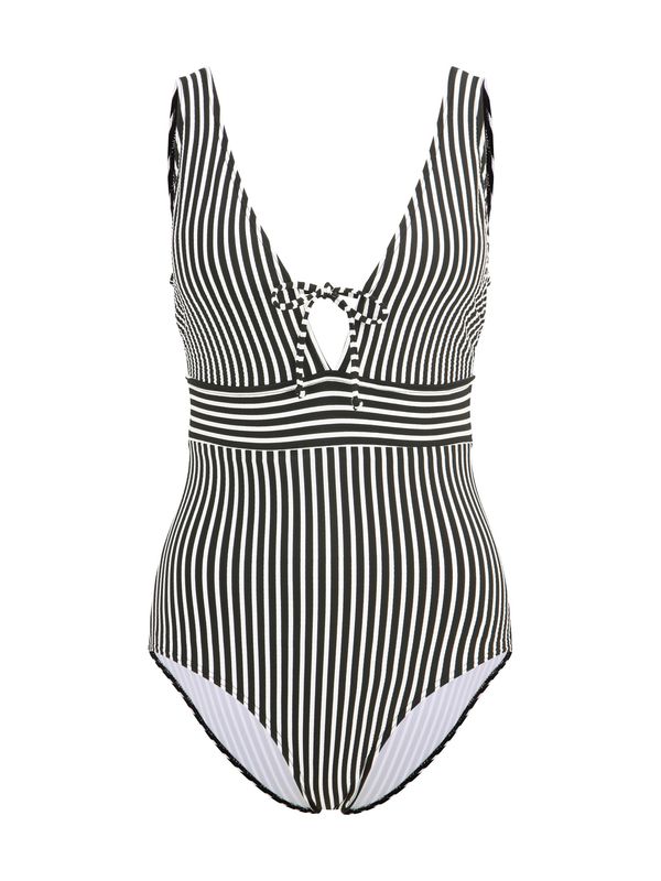 s.Oliver s.Oliver Jednodijelni kupaći kostim  crna / bijela