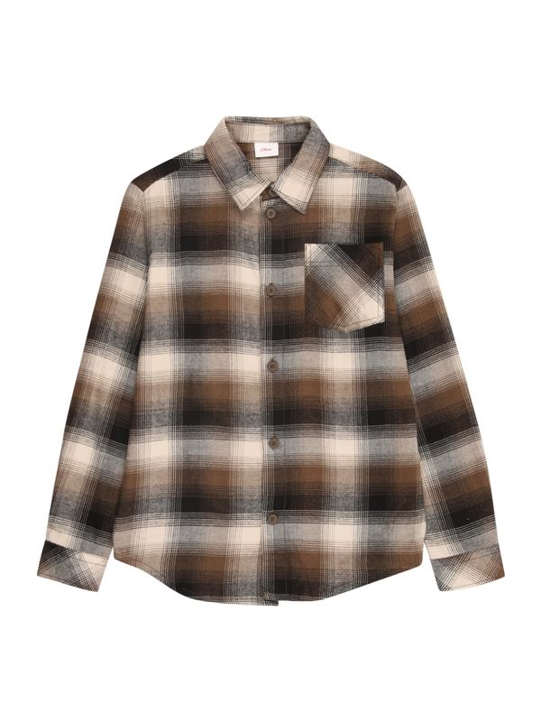 s.Oliver s.Oliver Košulja  bež / smeđa / crna