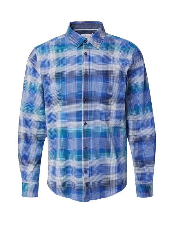 s.Oliver s.Oliver Košulja  plava / siva / zelena / bijela