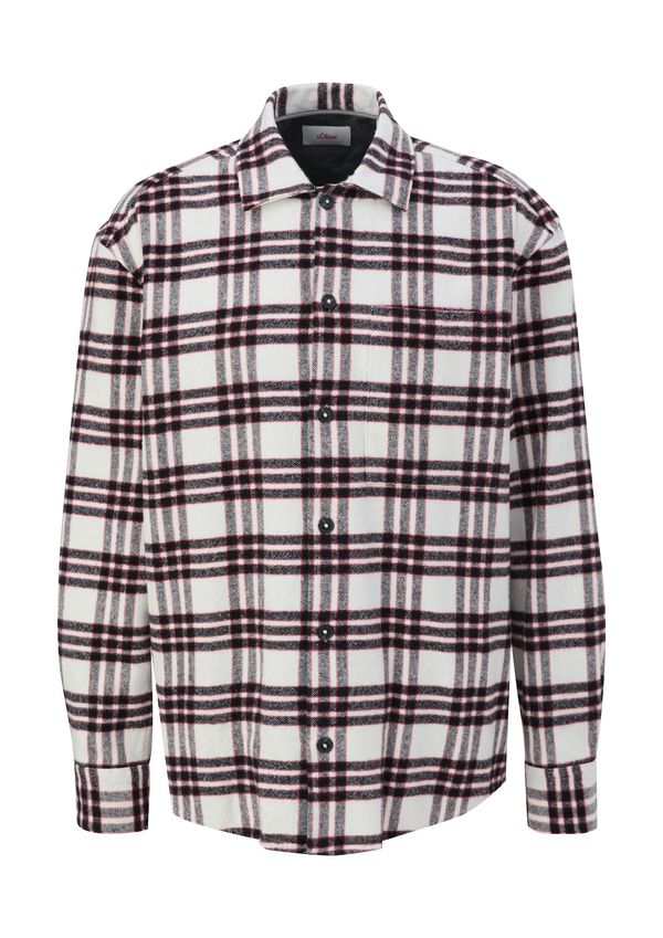 s.Oliver s.Oliver Košulja  siva / tamno crvena / bijela