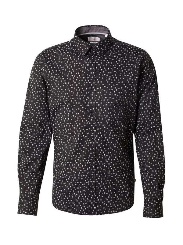 s.Oliver s.Oliver Košulja  svijetlosiva / crna / bijela