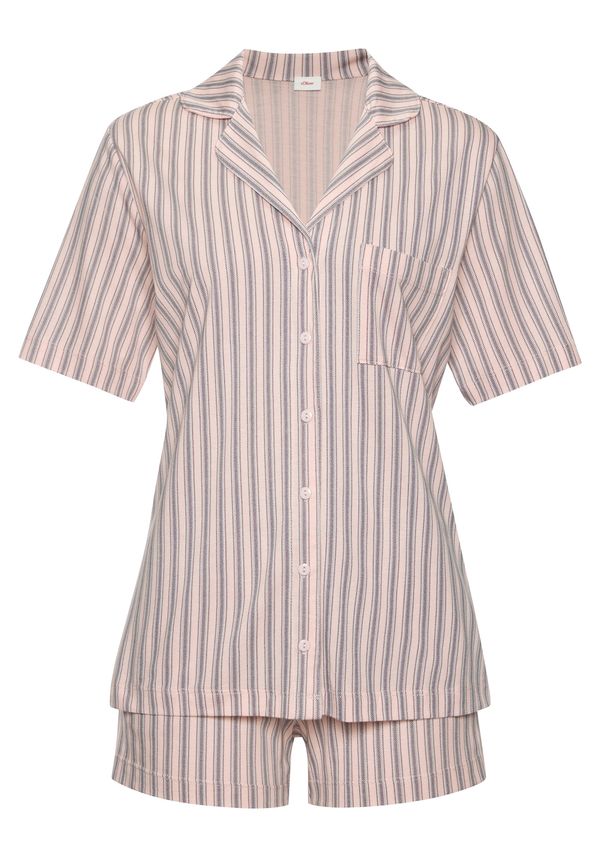 s.Oliver s.Oliver Kratke hlače za spavanje  mornarsko plava / akvamarin / roza