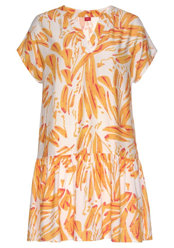 s.Oliver s.Oliver Ljetna haljina  bež / žuta / tamno roza