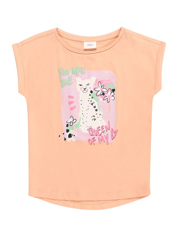 s.Oliver s.Oliver Majica  bež / svijetlozelena / narančasta / roza