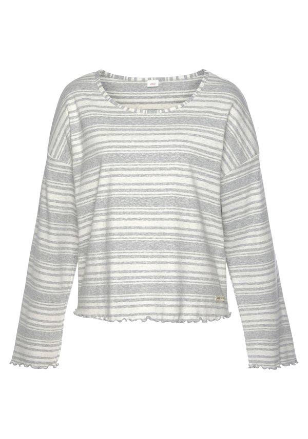 s.Oliver s.Oliver Majica  boja pijeska / siva / bijela