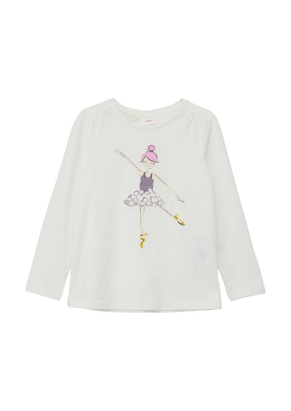 s.Oliver s.Oliver Majica  boja pijeska / žuta / orhideja bijela / crna