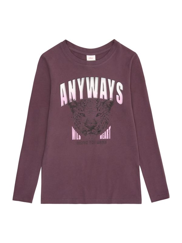 s.Oliver s.Oliver Majica  ciklama / roza / crna / bijela