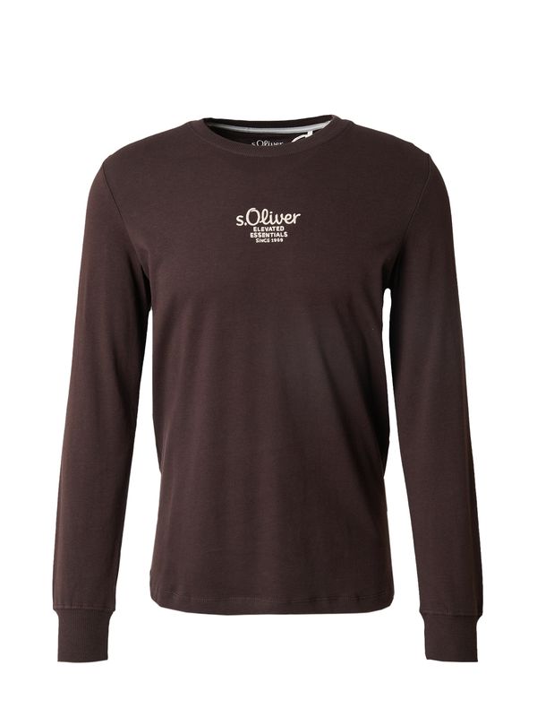 s.Oliver s.Oliver Majica  čokolada / bijela