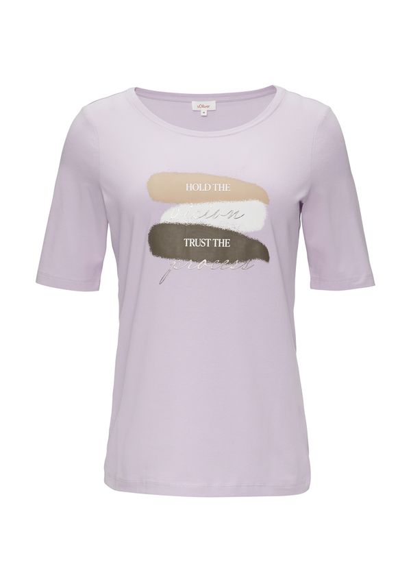 s.Oliver s.Oliver Majica  čokolada / cappuccino / lila / bijela