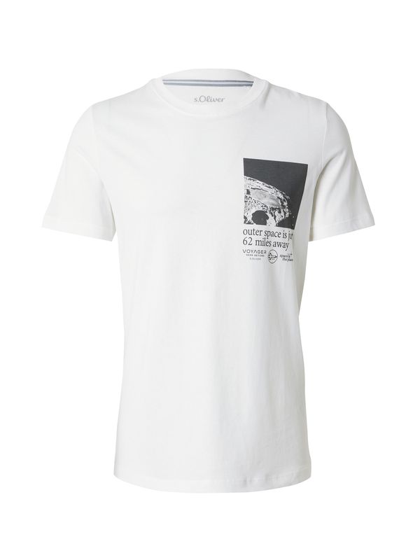 s.Oliver s.Oliver Majica  crna / bijela