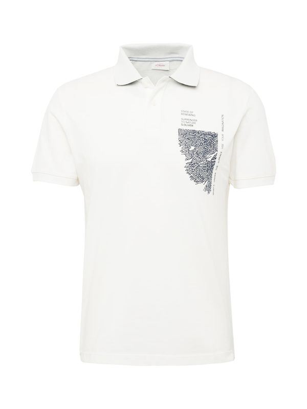 s.Oliver s.Oliver Majica  crna / bijela