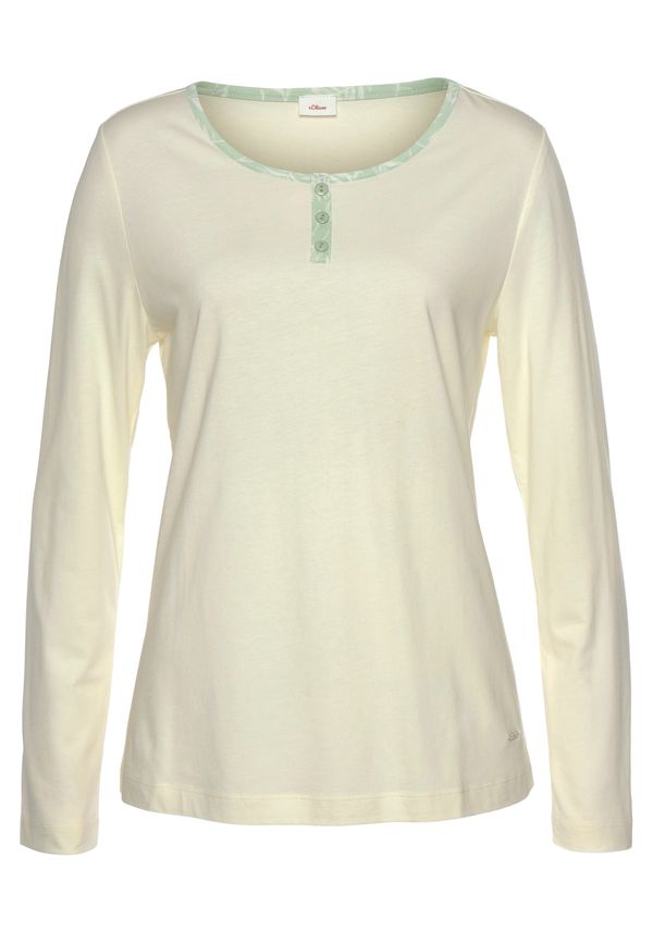 s.Oliver s.Oliver Majica  ecru/prljavo bijela / zelena melange