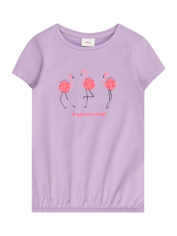 s.Oliver s.Oliver Majica  ljubičasta / roza / crna
