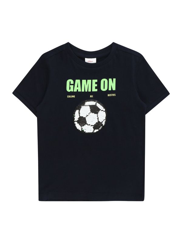 s.Oliver s.Oliver Majica  mornarsko plava / antracit siva / svijetlozelena / bijela