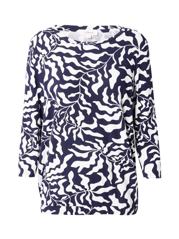 s.Oliver s.Oliver Majica  mornarsko plava / bijela