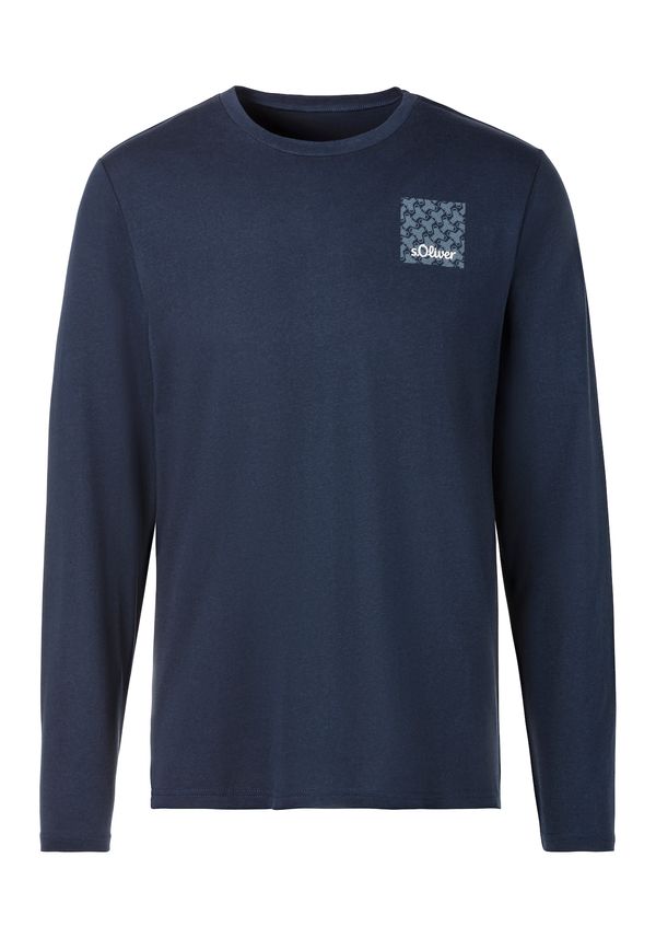 s.Oliver s.Oliver Majica  mornarsko plava / golublje plava / bijela