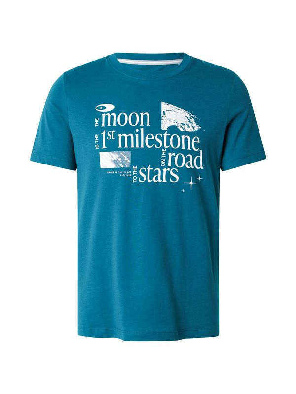 s.Oliver s.Oliver Majica  nebesko plava / bijela