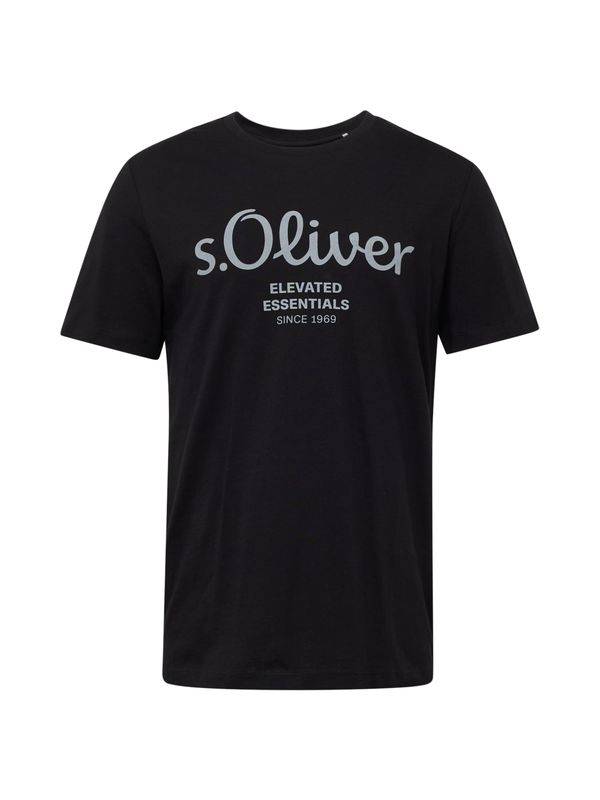 s.Oliver s.Oliver Majica  pastelno plava / crna