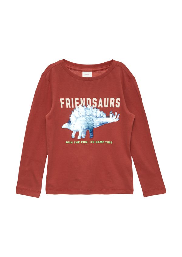 s.Oliver s.Oliver Majica  plava / kivi zelena / rubin crvena / prljavo bijela