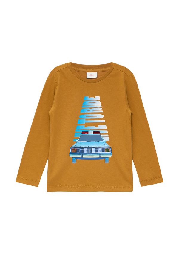 s.Oliver s.Oliver Majica  plava / svijetloplava / senf / bijela