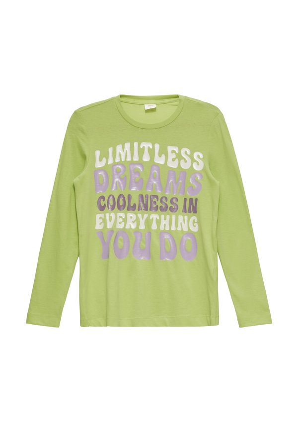 s.Oliver s.Oliver Majica  siva / svijetlozelena