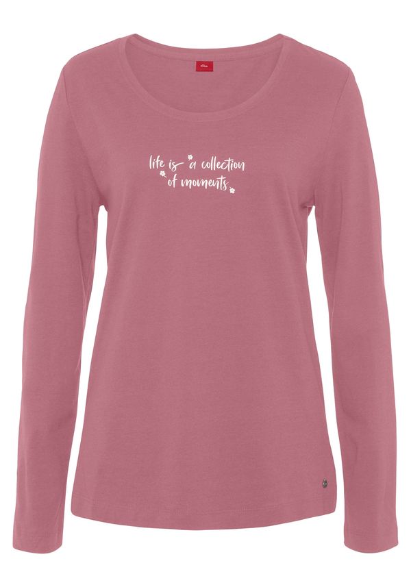 s.Oliver s.Oliver Majica  svijetloljubičasta / bijela